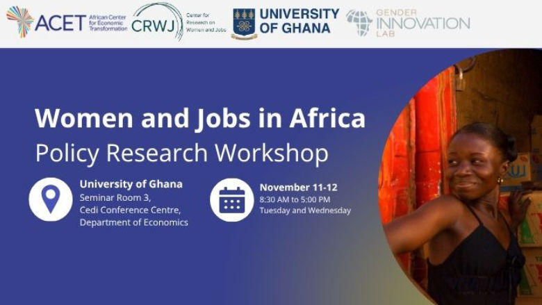 Women and Jobs in Africa Workshop banner